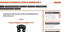 Desktop Screenshot of abogadosdesahucioexpressmadrid.com